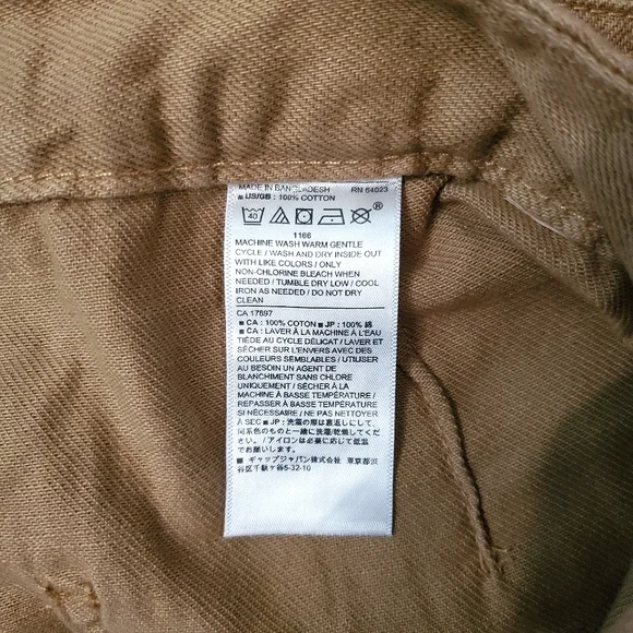 Banana Republic Relaxed Cargo Pants, Size 6, 100% Cotton, Warm Tan, Camel, Beige - Picture 12 of 12